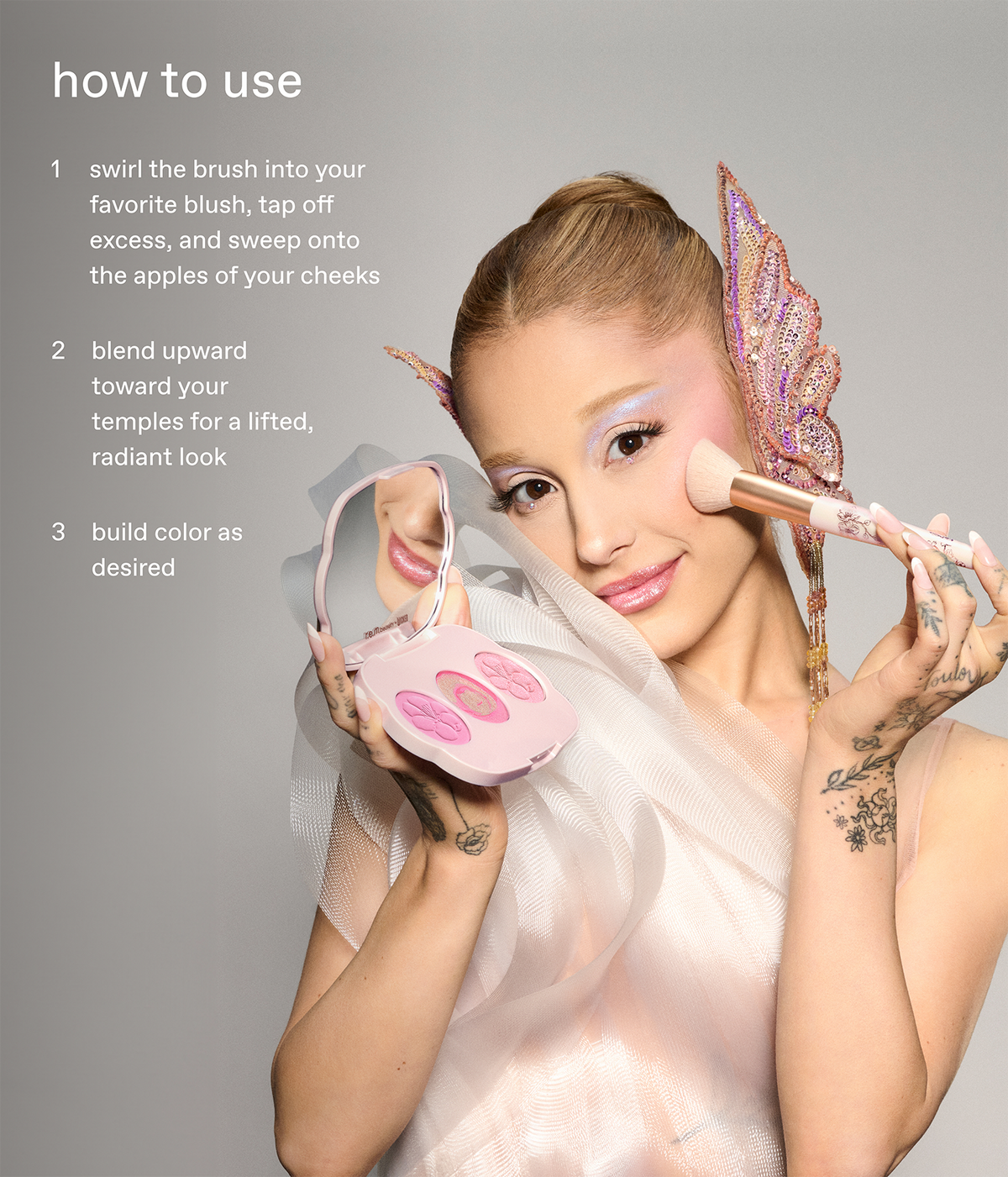 r.e.m. beauty x Wicked: For Good couldnt be lovelier blush set