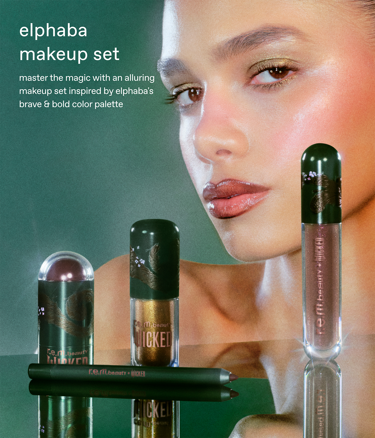 r.e.m. beauty x Wicked: For Good Elphaba Makeup Set