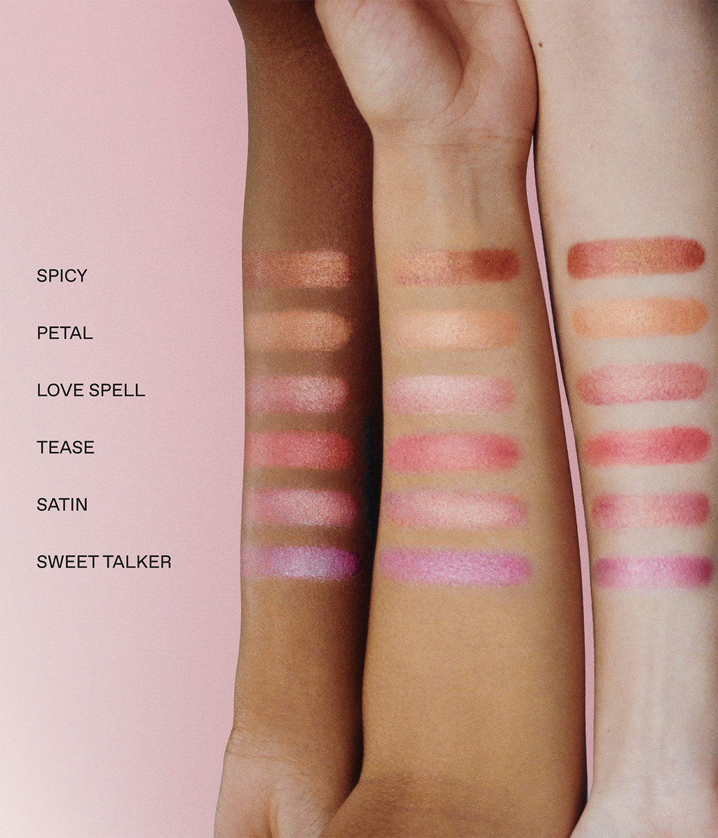 all 6 new mélange à trois blush & highlight sticks