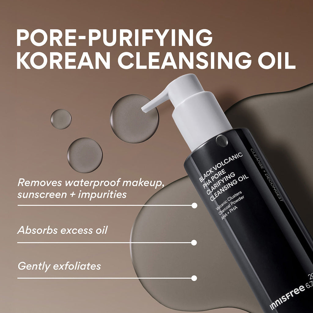 Black Volcanic PHA Pore Clarifying Cleansing Oil