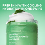 Green Tea Panthenol Calming Toner Pads