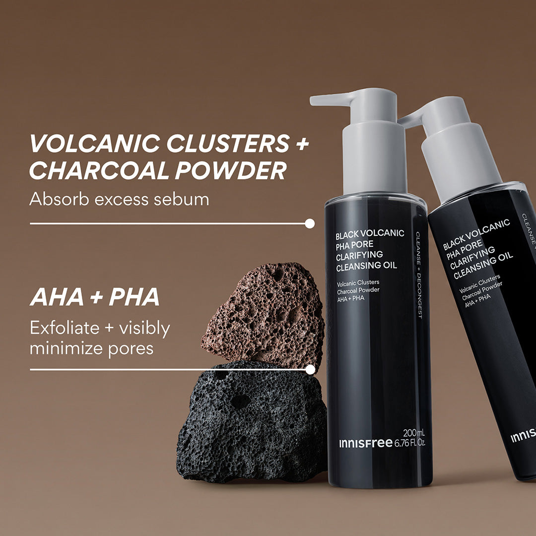 Black Volcanic PHA Pore Clarifying Cleansing Oil